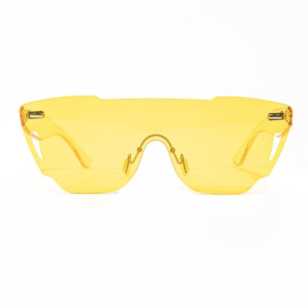 Yellow Lens Retro Y2K Future Sunglasses UV Glasses